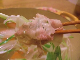 温まる 我が家の豚しゃぶ鍋*